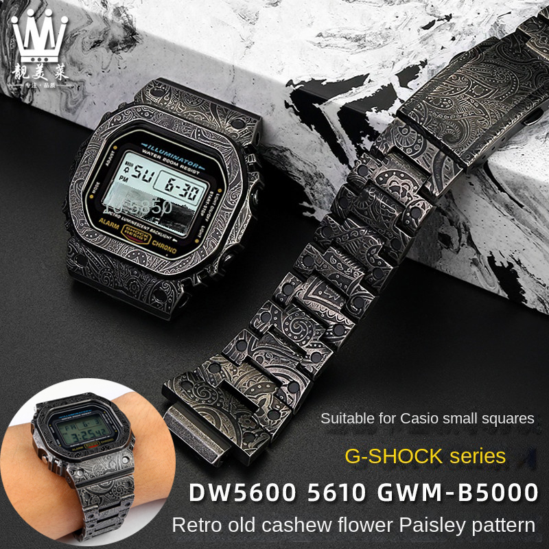 Luxury Watch Casio - Casio สายนาฬิกา G-SHOCK สแตนเลสสตีลย้อนยุคโลหะย้อนยุคย้อนยุคย้อนยุค GMW-B5000 GWM5610