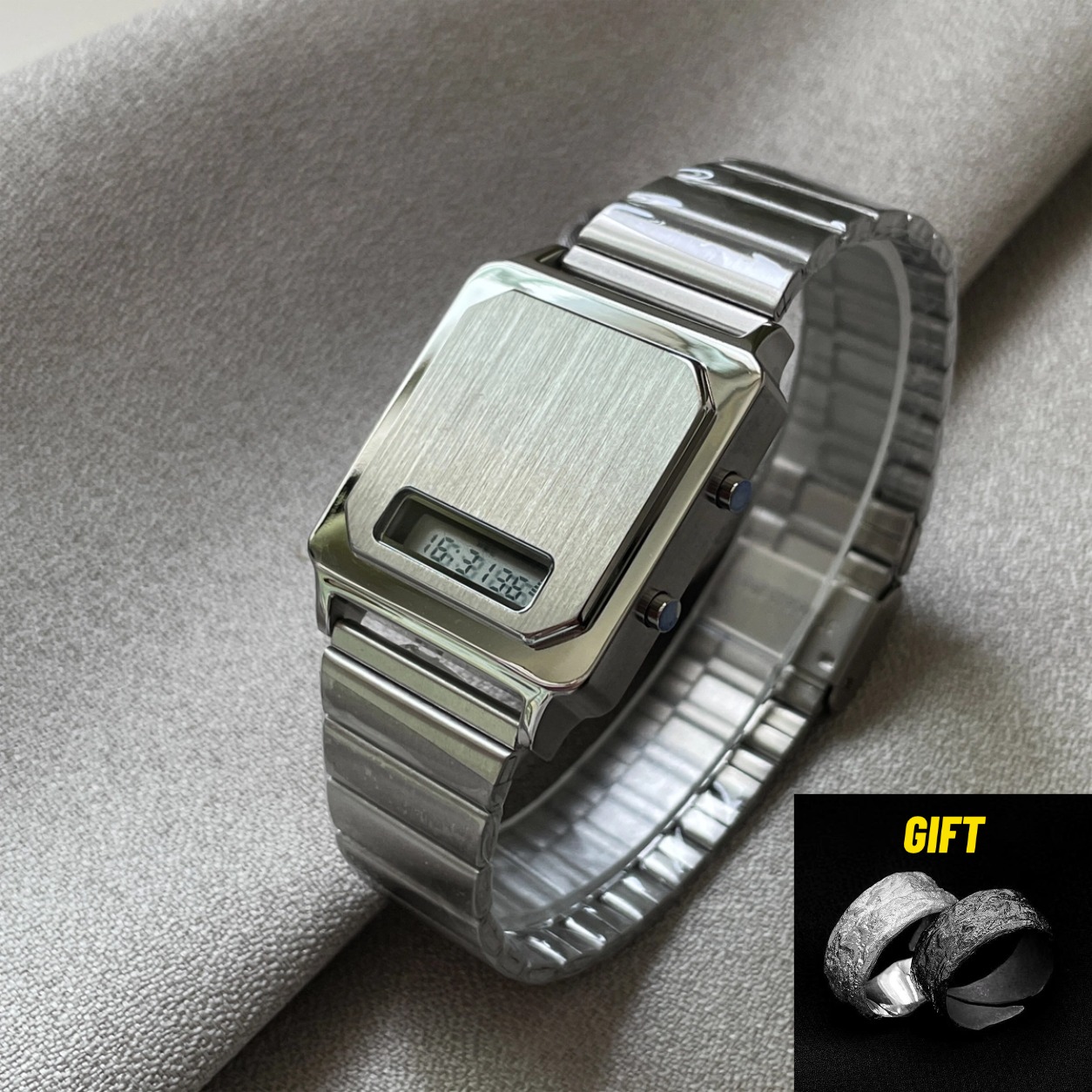 Luxury Watch Low Price - CILOA นาฬิกาอิเล็กทรอนิกส์ทรงสี่เหลี่ยมใหม่สำหรับผู้ชายแบรนด์ของแท้เรียบง่ายระดับไฮเอนด์คุณภาพสูงของขวัญหรูหราบางเบา กันน้ำ