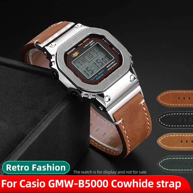 Luxury Watch Casio - GMW-B5000 Vintage Cowhide สําหรับ Casio G-SHOCK
