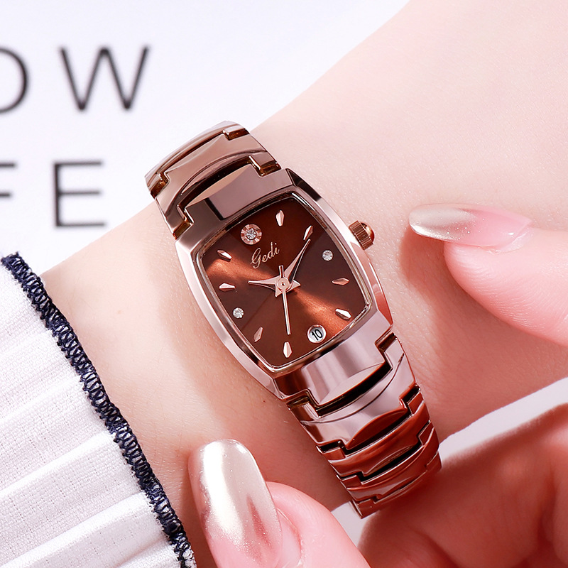 Luxury Watch Green - ผู้หญิงแบรนด์หรูนาฬิกาลำลองฝังเพชรปฏิทินสร้อยข้อมือเหล็กกันน้ำสุภาพสตรีแฟชั่นนาฬิกาควอตซ์นาฬิกาของขวัญ