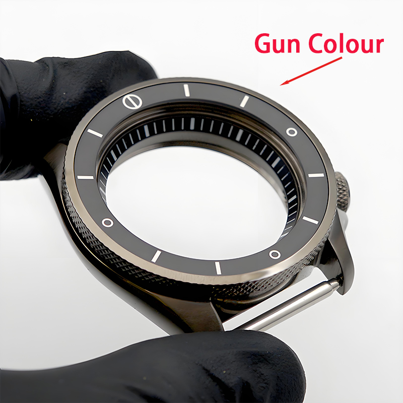 Exhibition Caseback - ตัวเรือนนาฬิกาผู้ชาย SKX007 SKX009 สี Gun Color