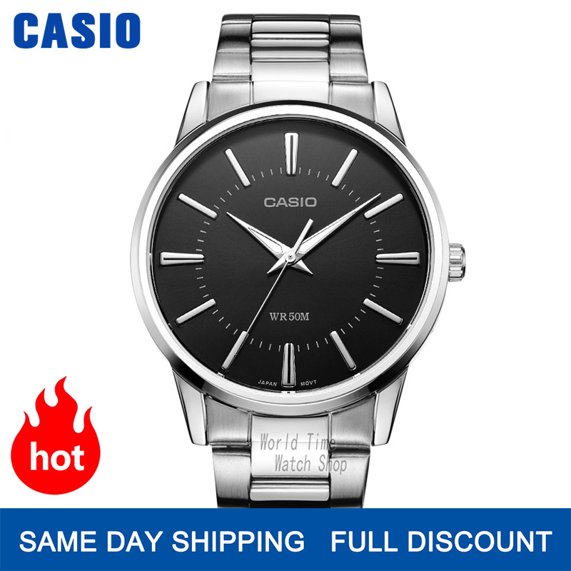 Luxury Watch Casio - นาฬิกาคาสิโอสำหรับผู้ชาย แบรนด์ชั้นนำ ชุดหรูหรา นาฬิกาควอตซ์เรืองแสง รุ่น MTP-1303D-1/7A