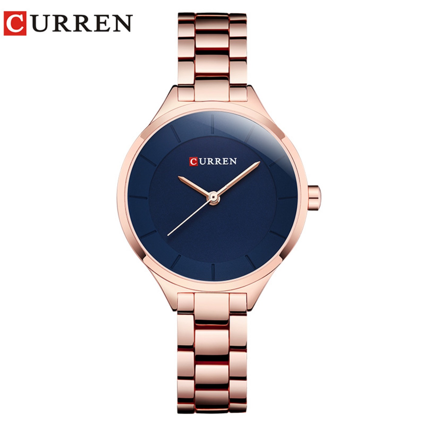 Luxury Watch Quartz - CURREN ใหม่เรียบง่ายผู้หญิงสร้อยข้อมือนาฬิกาข้อมือแฟชั่นหรูหราสำหรับสาวๆเจนีวาควอตซ์นาฬิกาหญิงหรูหรานาฬิกาข้อมือ 2017