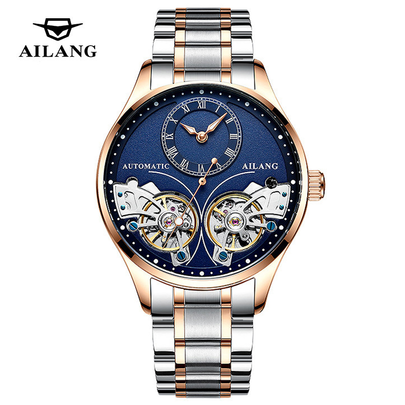 Luxury Watch Low Price - AILANG ยี่ห้อใหม่แฟชั่น Double Tourbillon นาฬิกาผู้ชายสแตนเลสหรูหรากันน้ําอัตโนมัตินาฬิกา Mens