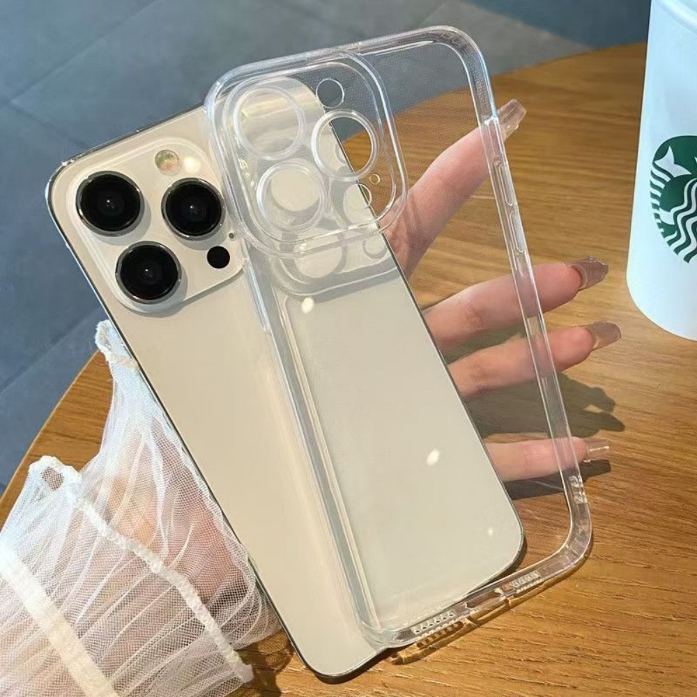 Luxury Watch Case - เคสโทรศัพท์ซิลิโคนใสหรูหราเรียบง่าย สำหรับ iPhone 17 16 15