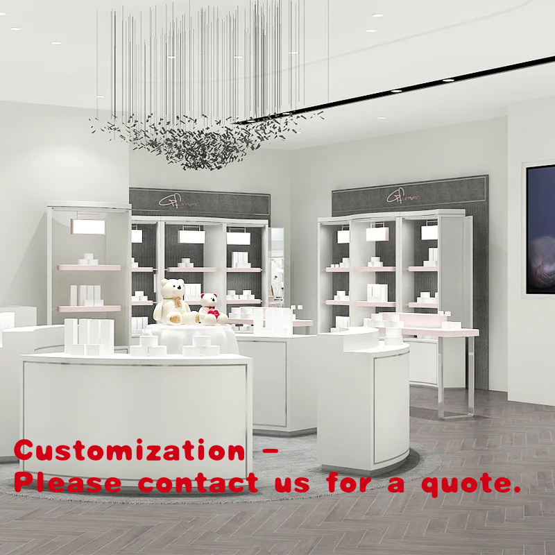 Luxury Watch Shop - ตู้โชว์เครื่องประดับและนาฬิกาแบบสั่งทำพิเศษ สไตล์โมเดิร์นหรูหรา แบบตั้งพื้น ออกแบบสำหรับร้านค้า แบบประกอบได้