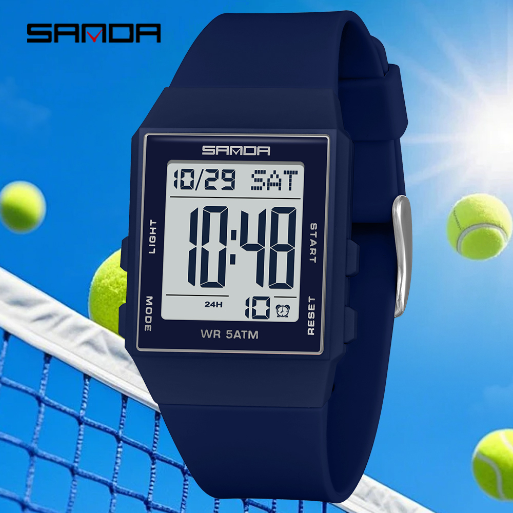 SANDA นักเรียนนาฬิกาดิจิตอลแบบ - Luxury Watch Shop บทวิจารณ์และราคา