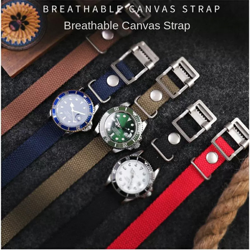 สายนาฬิกาผ้าไนลอนคุณภาพสูงขนาด - Luxury Watch Online บทวิจารณ์และราคา