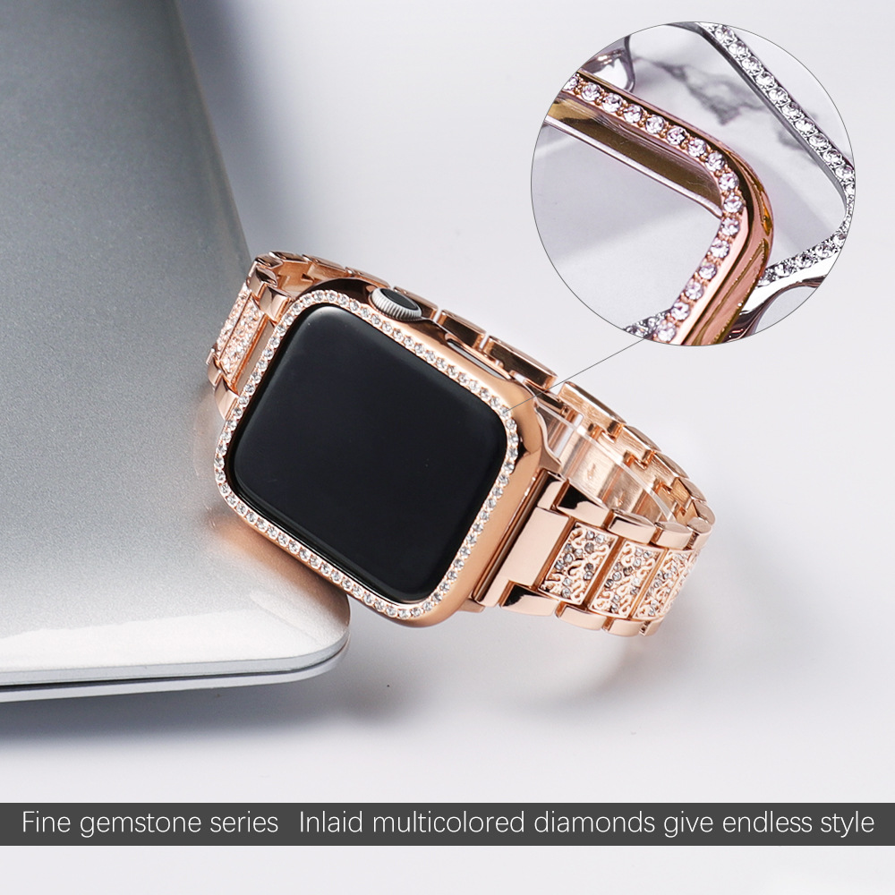 เคส + สายแวววาวสำหรับสายคาด Ap - Luxury Watch Apple บทวิจารณ์และราคา