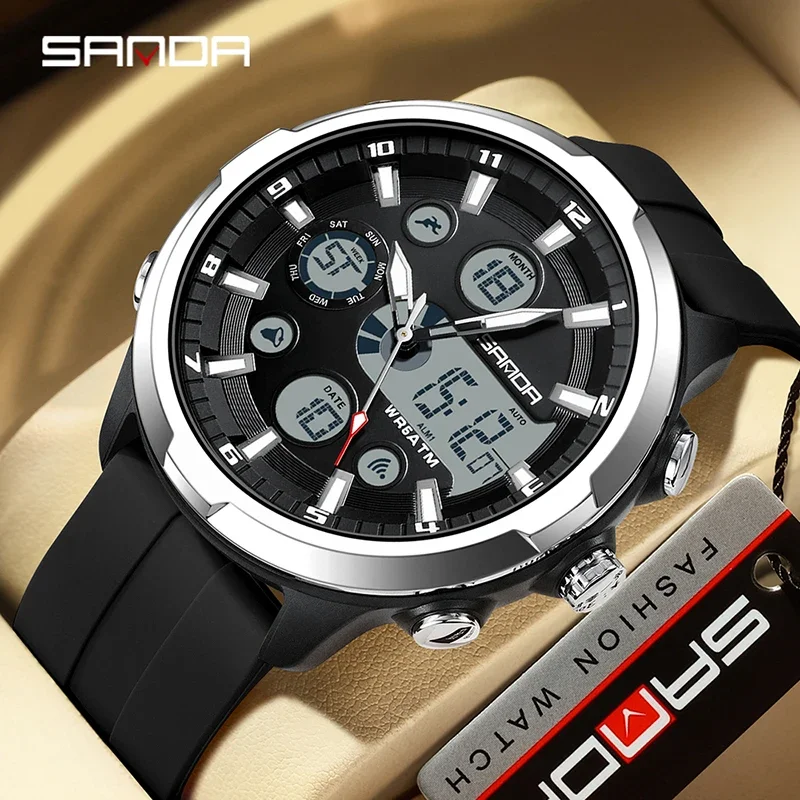 SANDA 9053 50M นาฬิกาข้อมือควอ - Luxury Watch G Shock บทวิจารณ์และราคา
