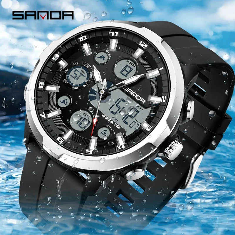 SANDA 9053 50M นาฬิกาข้อมือควอ - Luxury Watch G Shock บทวิจารณ์และราคา