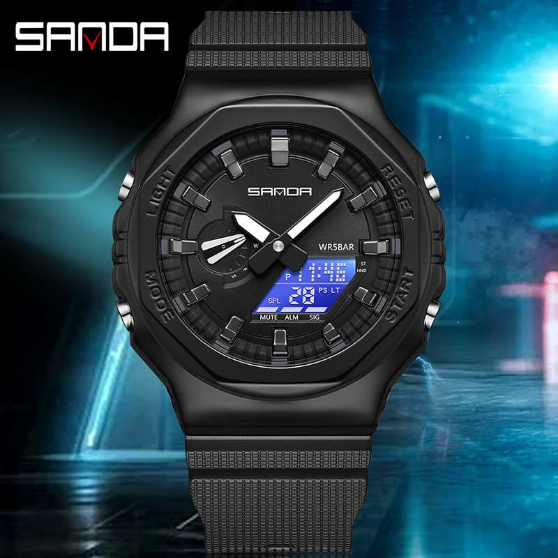 Sanda นาฬิกาอิเล็กทรอนิกส์สำหร - Luxury Watch G Shock บทวิจารณ์และราคา