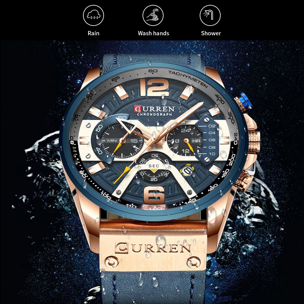 CURREN ยี่ห้อใหม่แฟชั่นวันที่ค - Luxury Watch Apple บทวิจารณ์และราคา