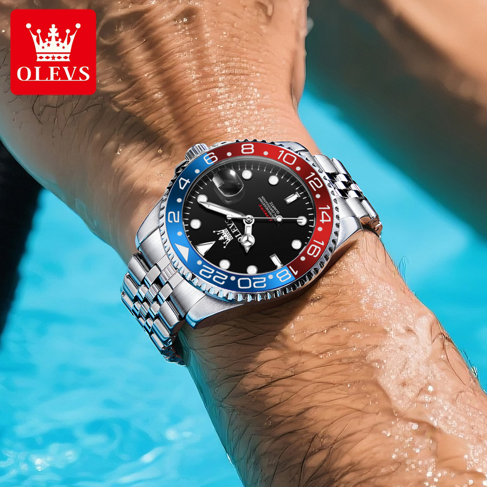OLEVS 5657 นาฬิกาข้อมือผู้ชายแ - Luxury Watch Hand บทวิจารณ์และราคา