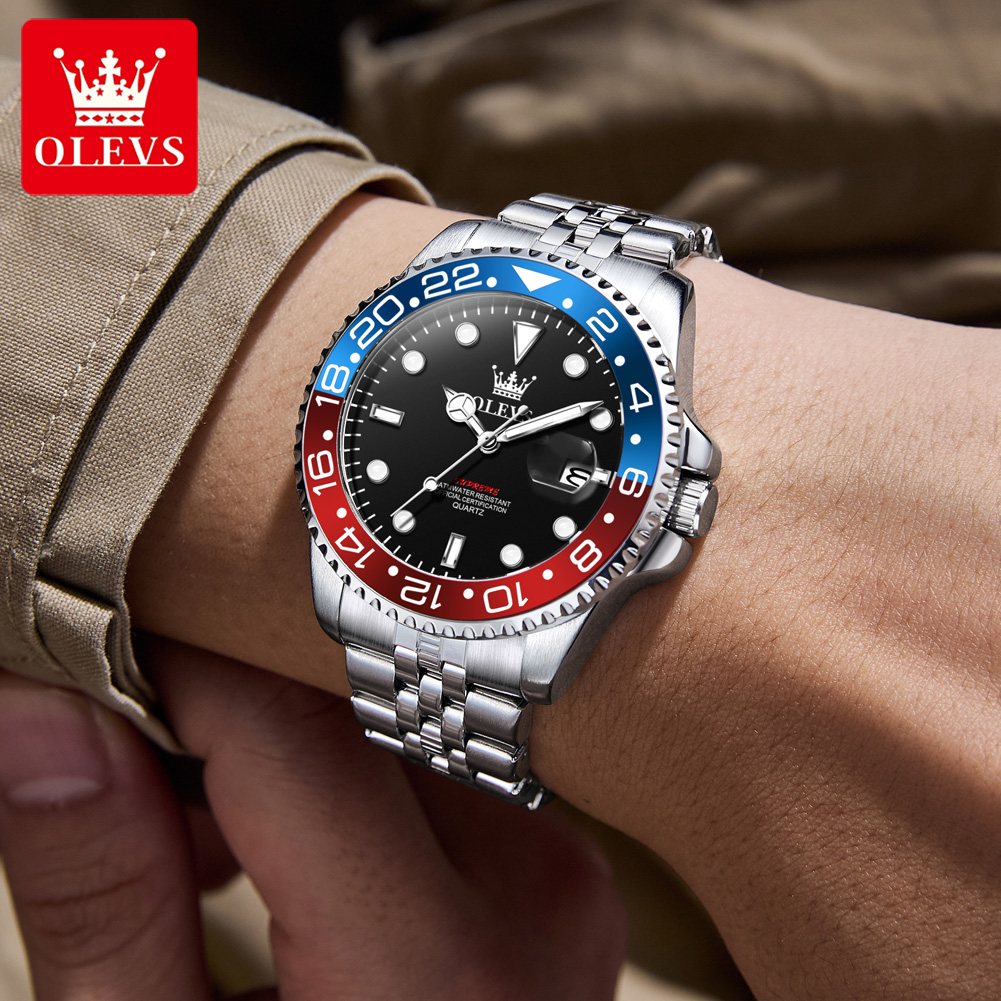 OLEVS 5657 นาฬิกาข้อมือผู้ชายแ - Luxury Watch Hand บทวิจารณ์และราคา