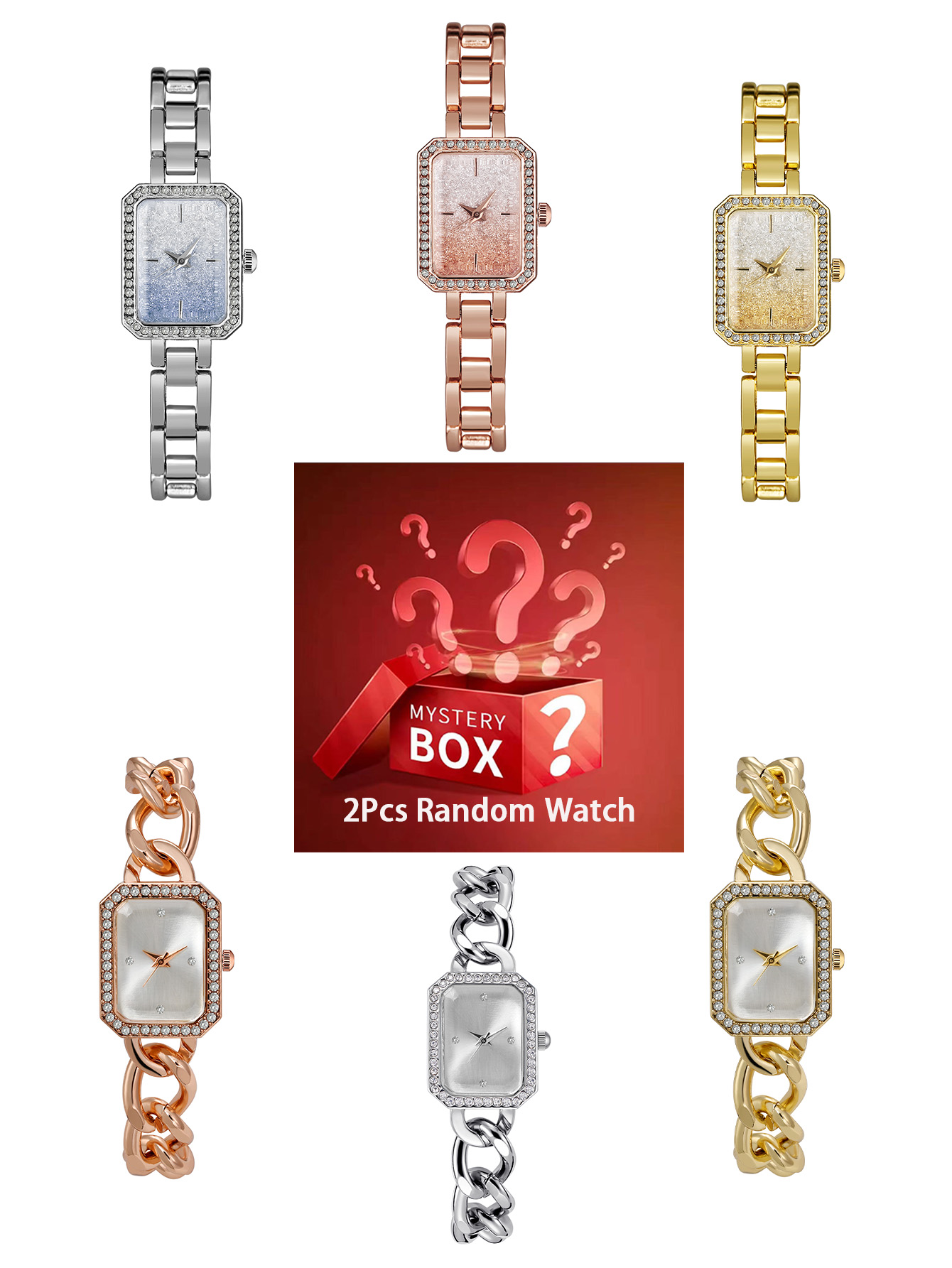 นาฬิกาข้อมือผู้หญิง 2 เรือน กล - Luxury Watch Quartz บทวิจารณ์และราคา