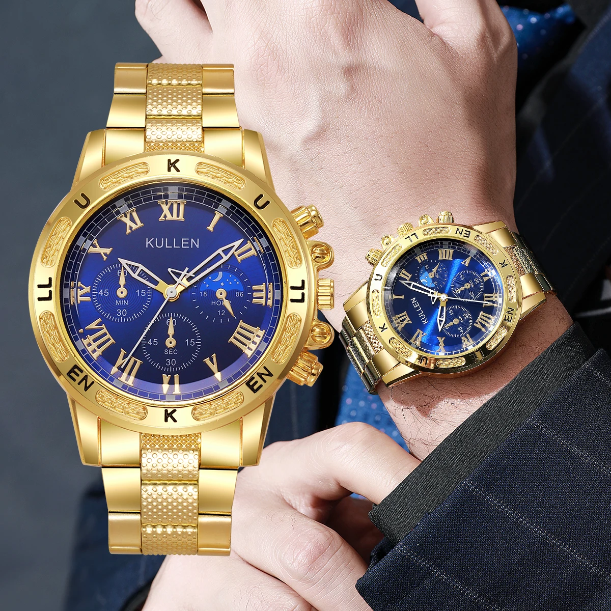 นาฬิกาข้อมือผู้ชายแบบสุ่ม 1 ชิ - Luxury Watch Quartz บทวิจารณ์และราคา