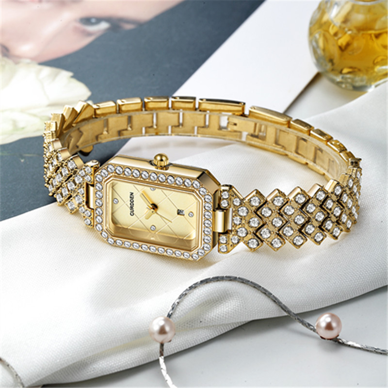 นาฬิกาทรงสี่เหลี่ยมแบรนด์ curd - Luxury Watch Green บทวิจารณ์และราคา