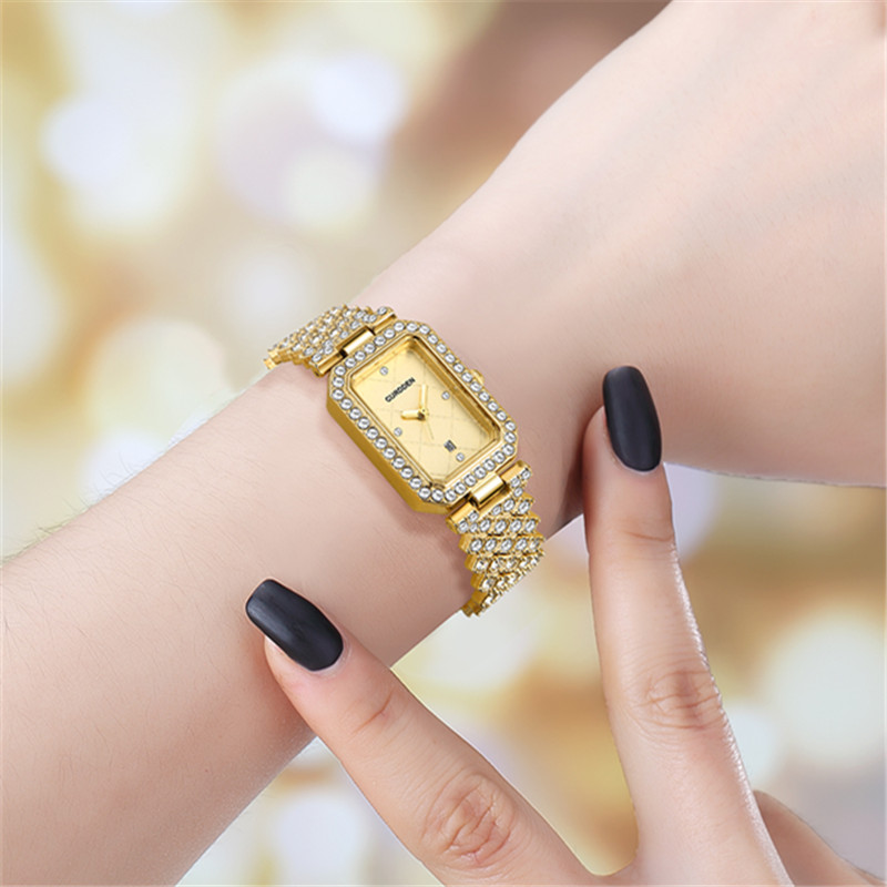 นาฬิกาทรงสี่เหลี่ยมแบรนด์ curd - Luxury Watch Green บทวิจารณ์และราคา