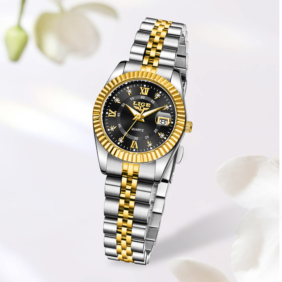 LIGE แฟชั่น Elegant ผู้หญิงนาฬ - Luxury Watch Green บทวิจารณ์และราคา