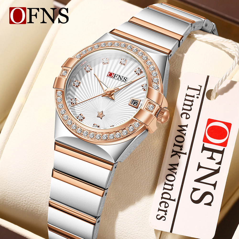 นาฬิกาควอตซ์ผู้หญิง OFNS รุ่นใ - Luxury Watch Shop บทวิจารณ์และราคา