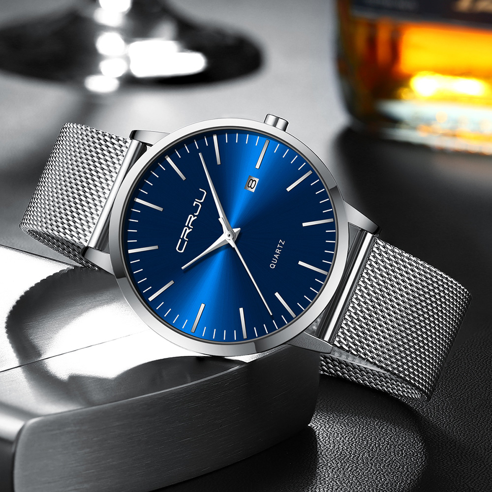 Crrju นาฬิกาแฟชั่นผู้ชายแบรนด์ - Luxury Watch Low Price บทวิจารณ์และราคา