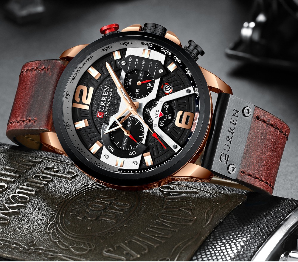 CURREN New Men 'S Casual กีฬา  - Luxury Watch Apple บทวิจารณ์และราคา