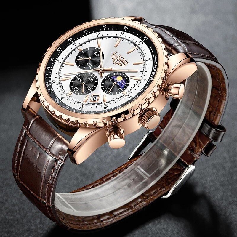 นาฬิกาผู้ชายใหม่แบรนด์หรู Lige - Luxury Watch Low Price บทวิจารณ์และราคา