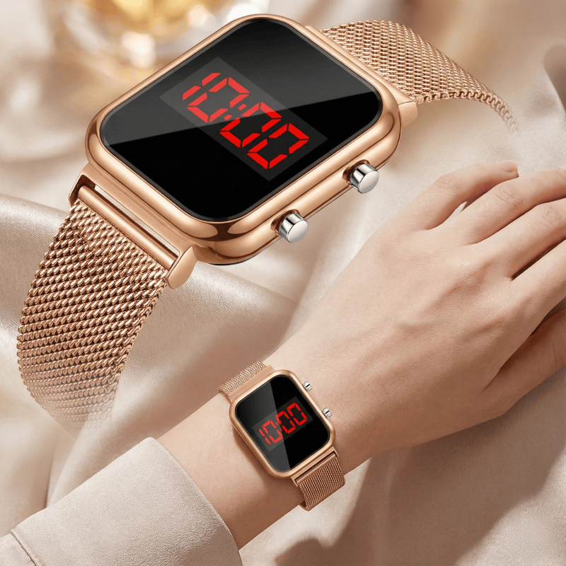 นาฬิกาข้อมือดิจิตอล LED ทรงสี่ - Luxury Watch Market บทวิจารณ์และราคา