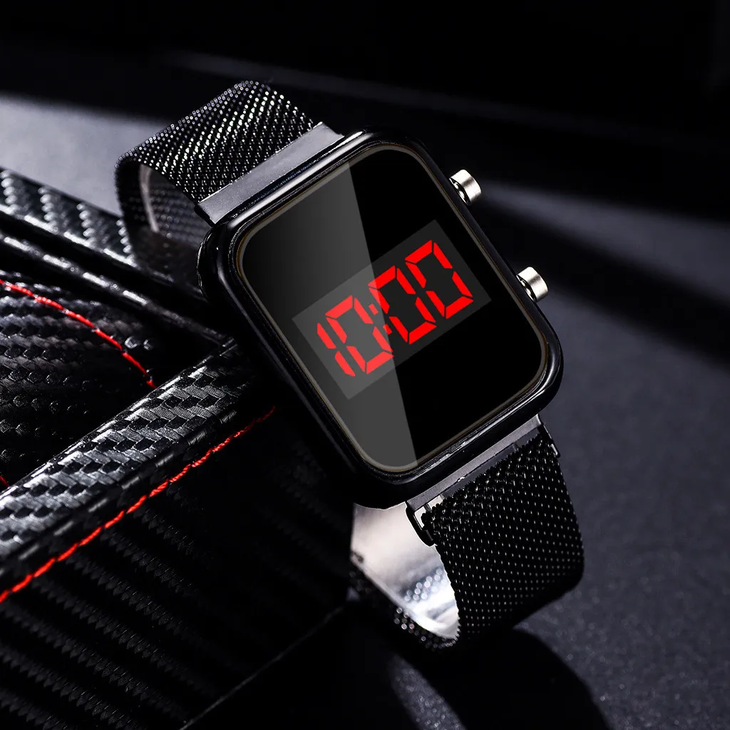 นาฬิกาข้อมือดิจิตอล LED ทรงสี่ - Luxury Watch Market บทวิจารณ์และราคา