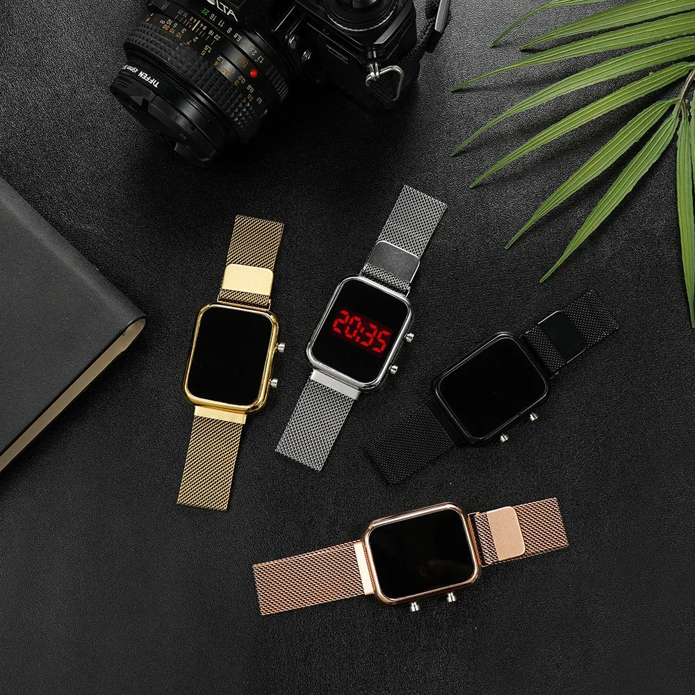 นาฬิกาข้อมือดิจิตอล LED ทรงสี่ - Luxury Watch Market บทวิจารณ์และราคา