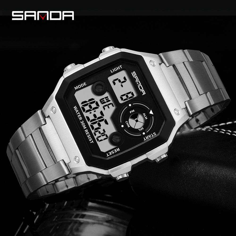 SANDA นาฬิกาข้อมือผู้ชายทรงสี่ - Luxury Watch Shop บทวิจารณ์และราคา