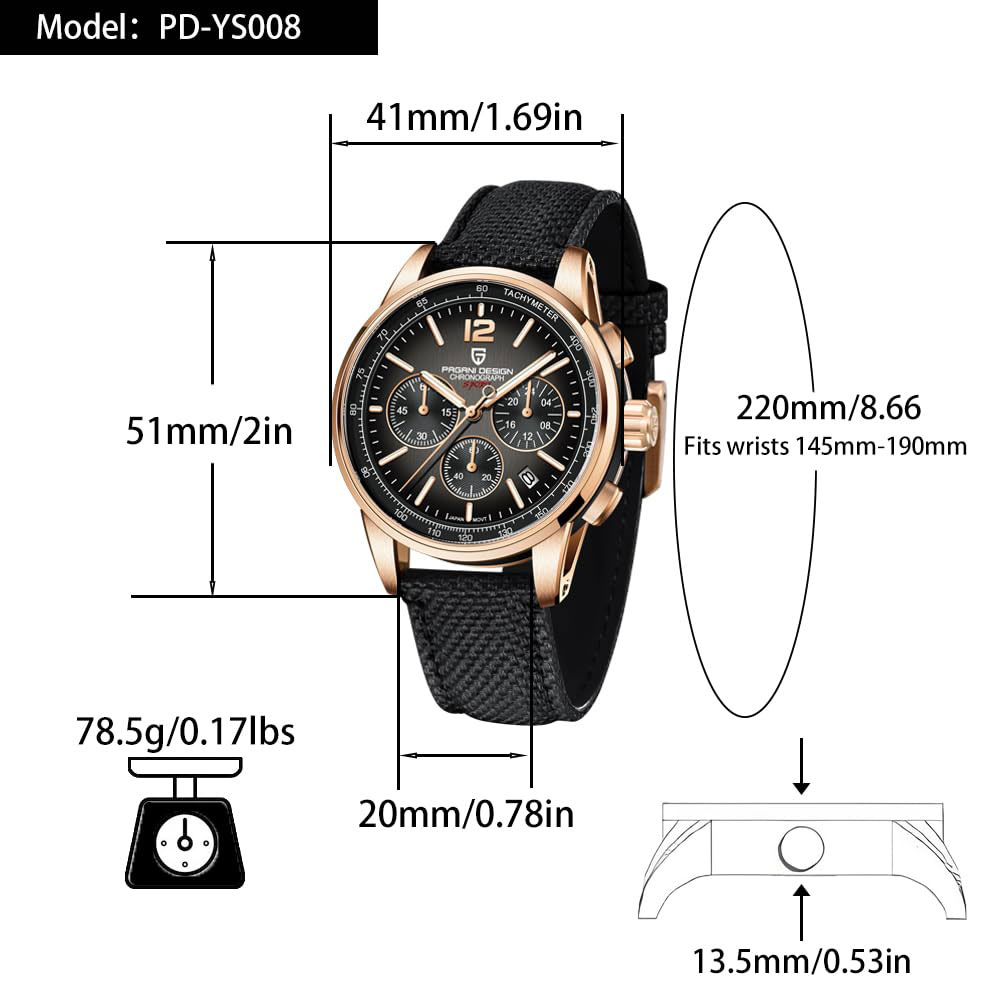 นาฬิกาข้อมือผู้ชาย PAGANI DESI - Luxury Watch Quality บทวิจารณ์และราคา