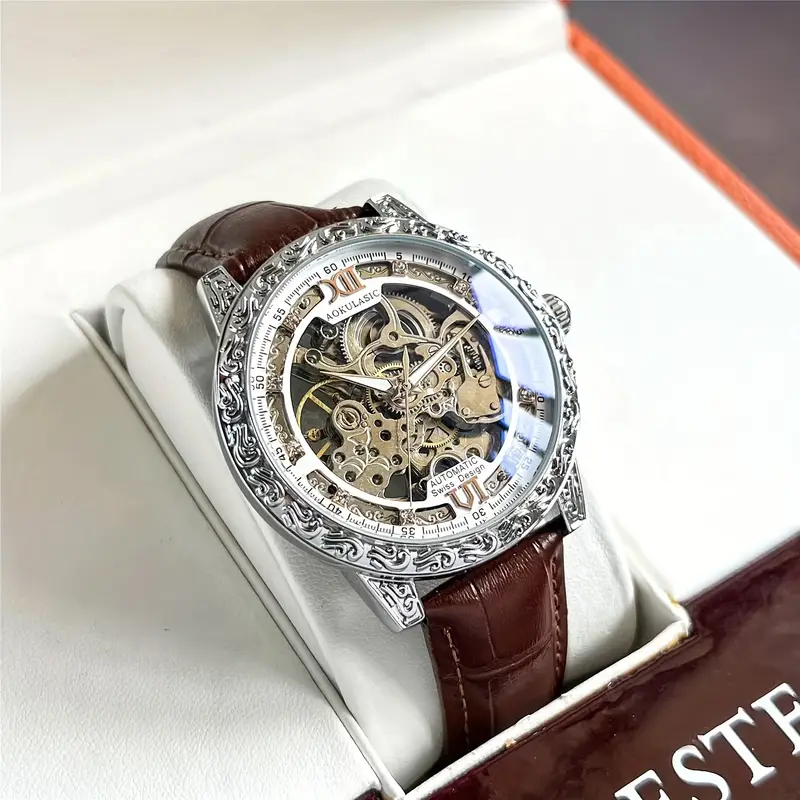นาฬิกาจักรกลอัตโนมัติแบบกลวงน้ - Luxury Watch Low Price บทวิจารณ์และราคา