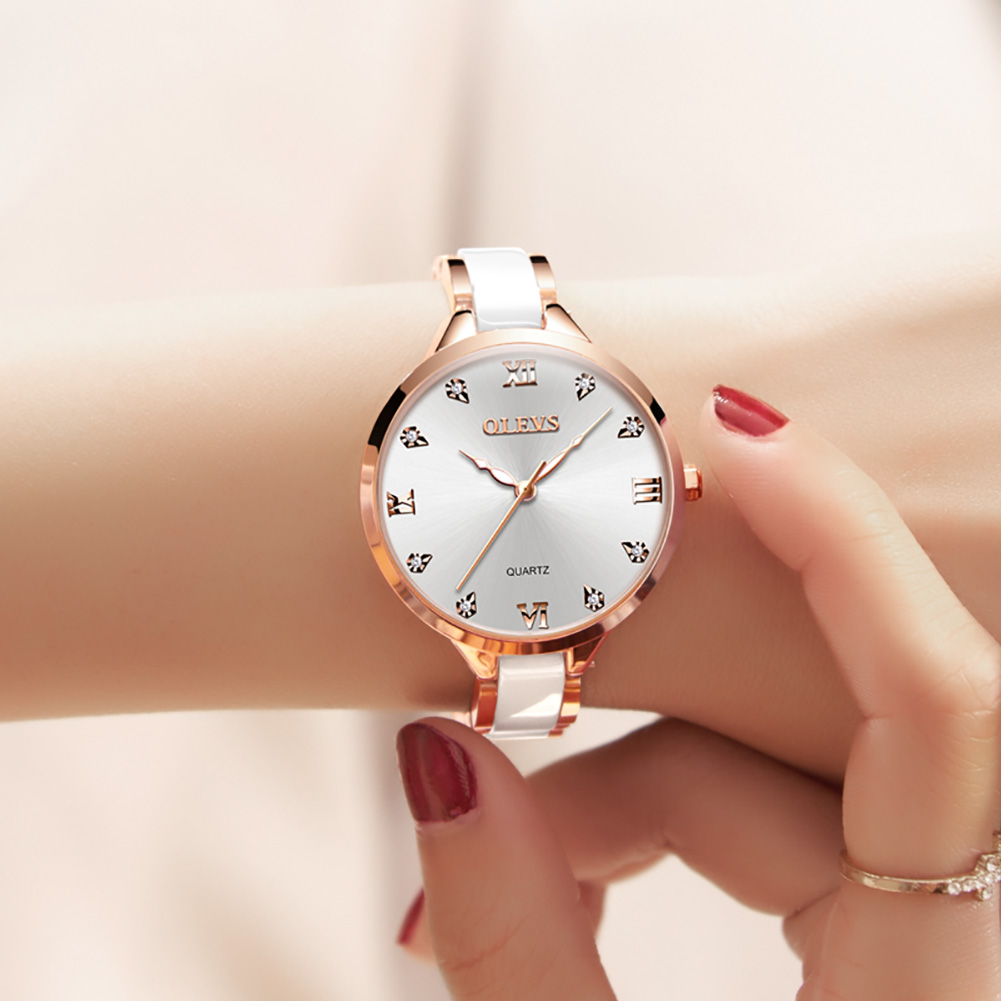 OLEVS เซรามิคนาฬิกาผู้หญิงหรูห - Luxury Watch In Japan บทวิจารณ์และราคา