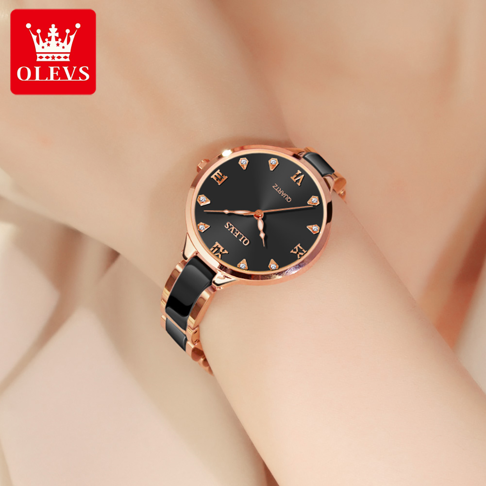OLEVS เซรามิคนาฬิกาผู้หญิงหรูห - Luxury Watch In Japan บทวิจารณ์และราคา