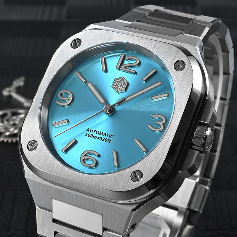 San Martin ผู้ชายนาฬิกาอัตโนมั - Luxury Watch G Shock บทวิจารณ์และราคา