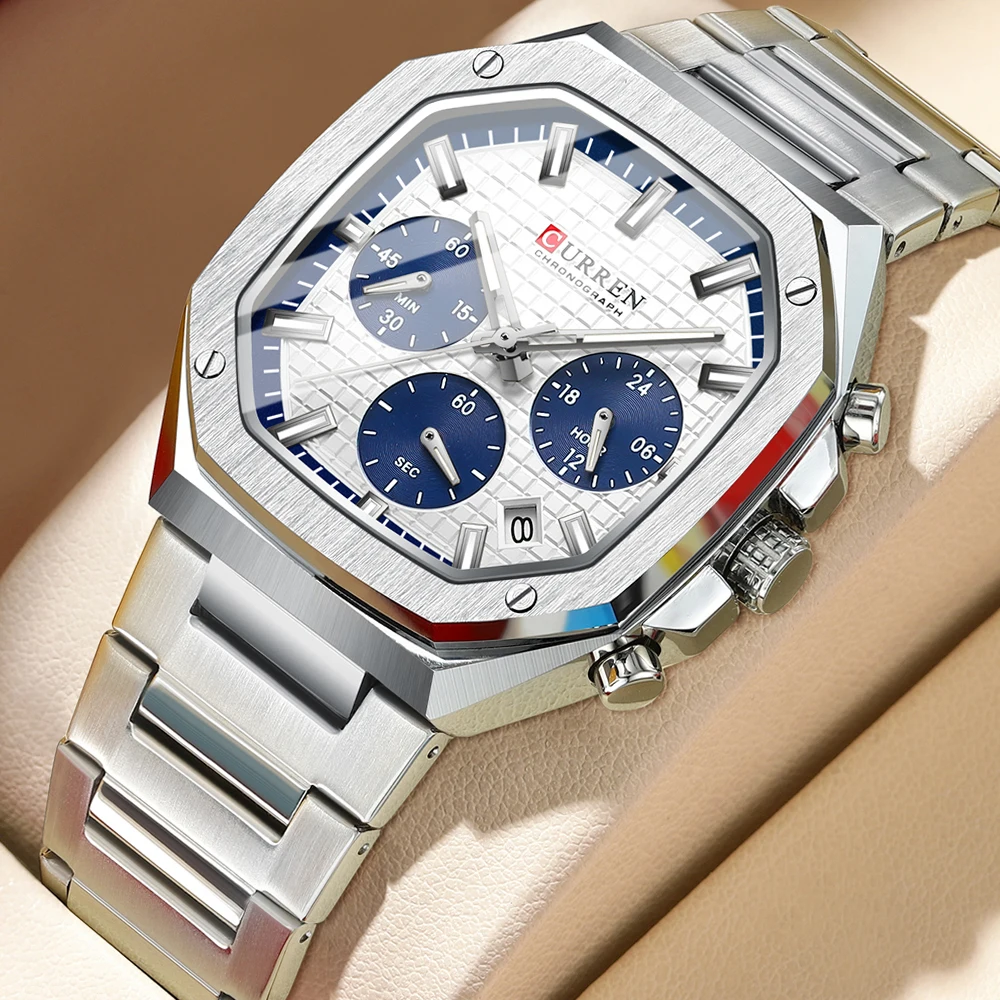 CURREN นาฬิกาข้อมือควอตซ์สำหรั - Luxury Watch Apple บทวิจารณ์และราคา