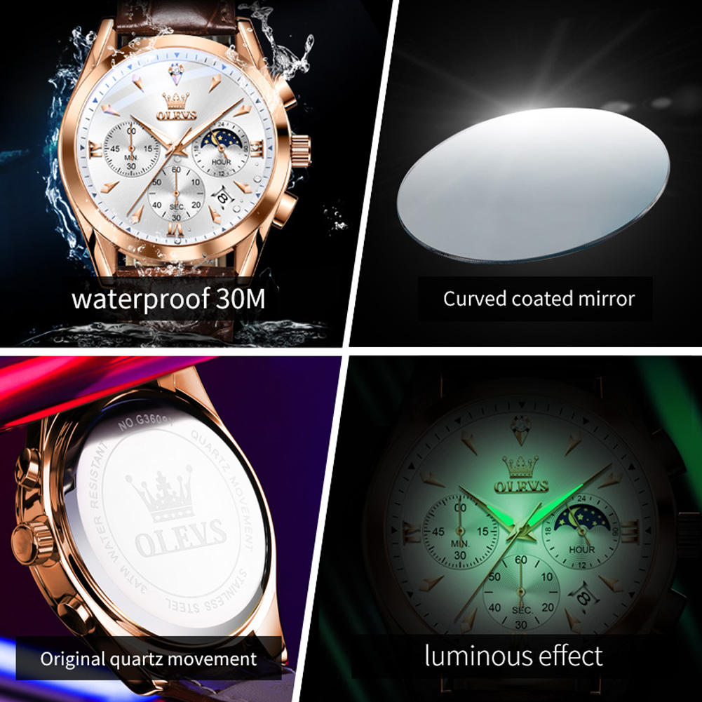 OLEVS ยี่ห้อใหม่แฟชั่นนาฬิกาคว - Luxury Watch Low Price บทวิจารณ์และราคา